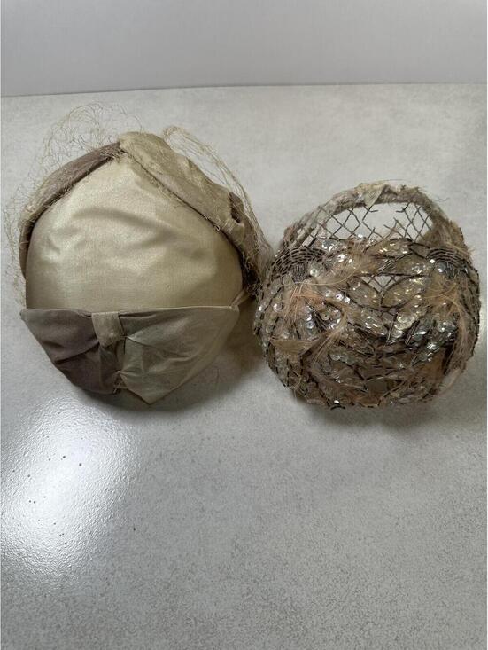 VTG Women’s Hat Lot Fascinator Pillbox Veil Mink Wool 6 Pc Merrimac main image 7
